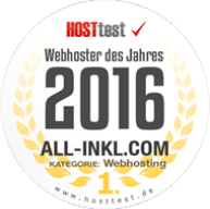 Hosttest 2016 - Auszeichnung